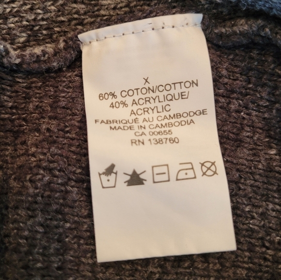 D/C JEANS grey sweater, size X - Picture 4 of 6